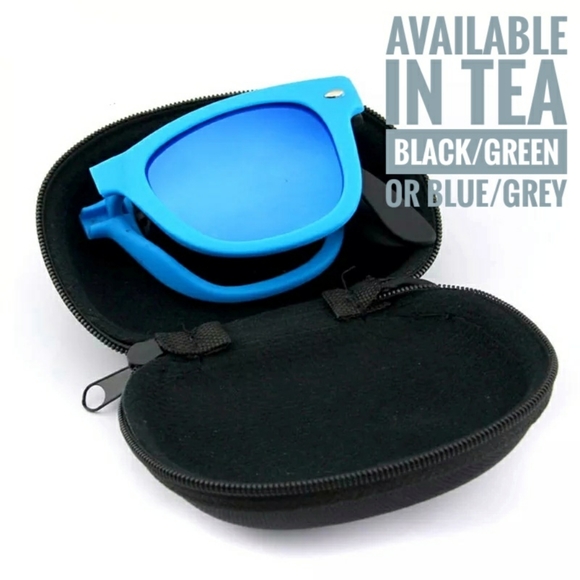 Sunglasses FOLDING BROWN TEA with Case - Picture 2 of 3